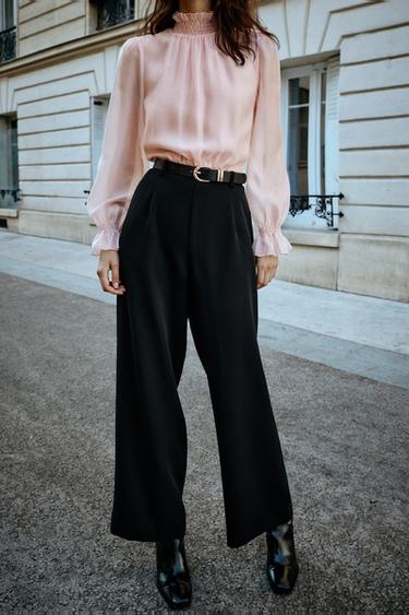 COMBINED BELTED JUMPSUIT — Black 1