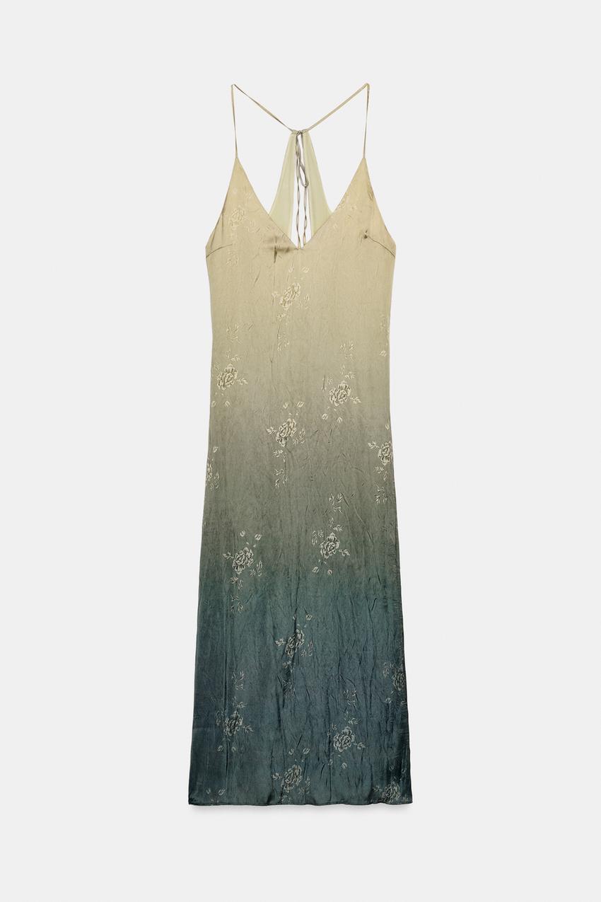 zara green cami dress NEW Zara Green Polka Dots Sleeveless Cami Camisole Midi Tank Wrap Dres –  Brie
