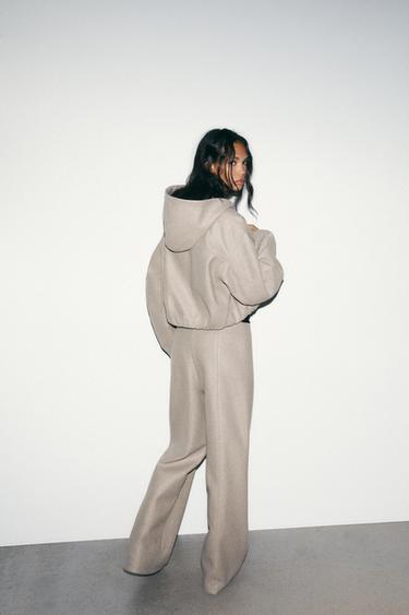 HIGH-WAIST SOFT TROUSERS - Brown / Taupe by Zara - Image 4