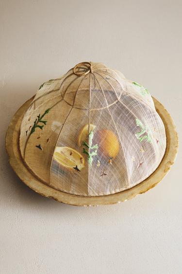 EMBROIDERED SISAL MESH DOME - Light beige by Zara - Image 5