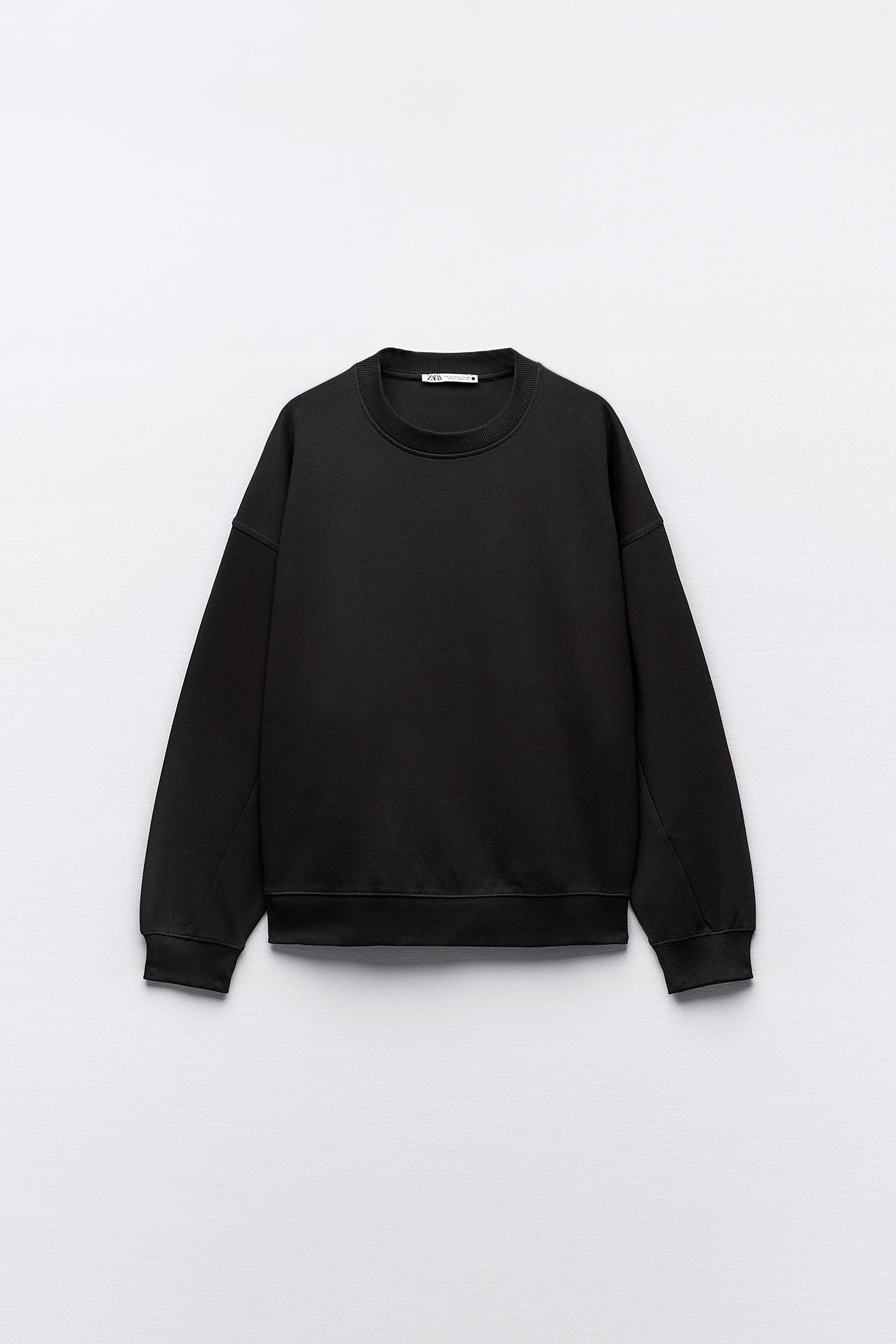 Main Crewneck Sweater - Black Heavy Fleece