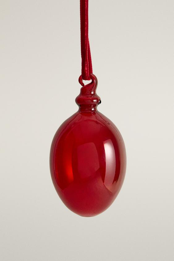 OVALER WEIHNACHTSBAUMSCHMUCK - Rot von Zara - Bild 0