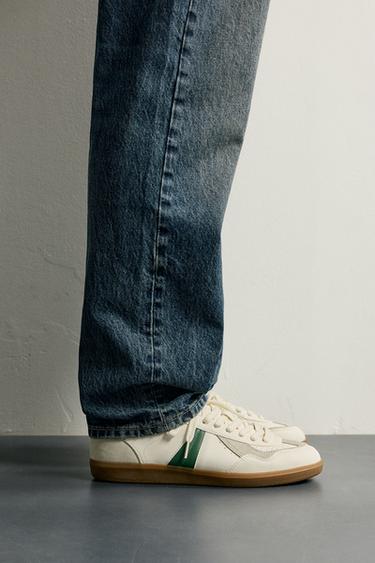 RETRO COLOUR-DETAIL TRAINERS - White by Zara - Image 0