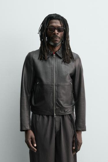 LEATHER JACKET AARON LEVINE X ZARA - Black by Zara