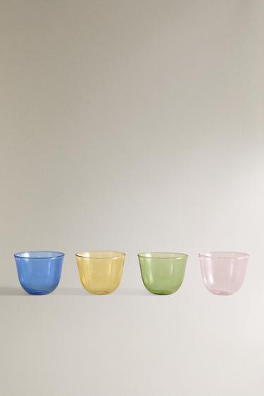 كوب مشروبات من زجاج البورسليكات (طقم 4 قطع) - متعدد الخاص بـ Zara - صورة 0