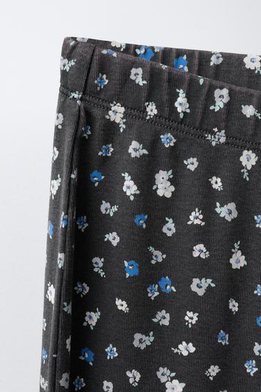AGES 6-14 / TEXT AND FLORAL PYJAMAS - Anthracite grey by Zara - Image 6