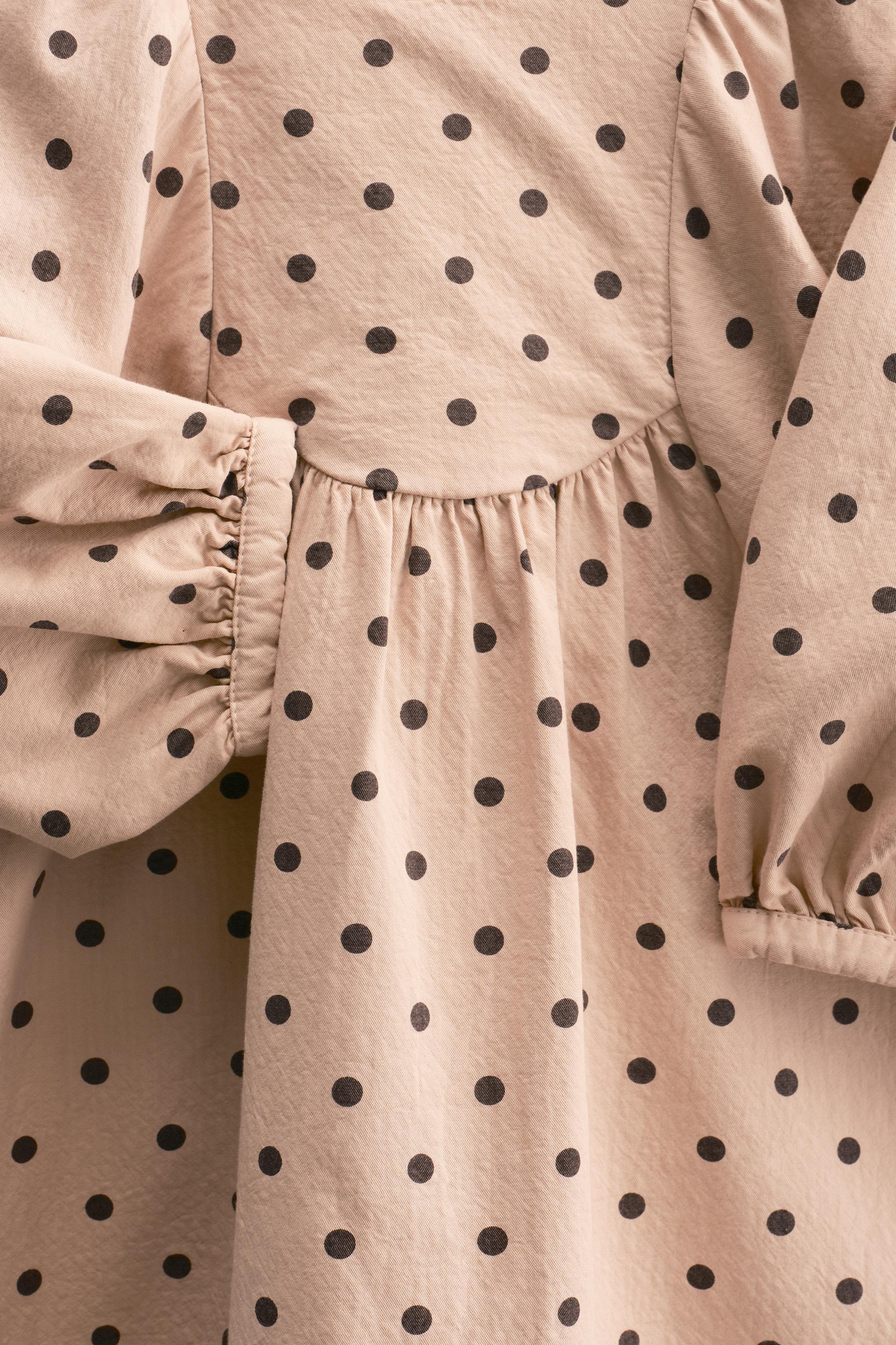 ZARA TIMELESS - ドット柄ワンピース - チョークピンク | ZARA