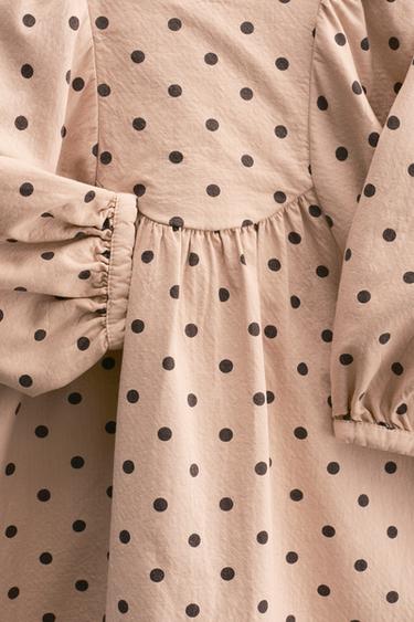 ZARA TIMELESS - POLKA DOT PRINT DRESS - Chalk pink by Zara - Image 4