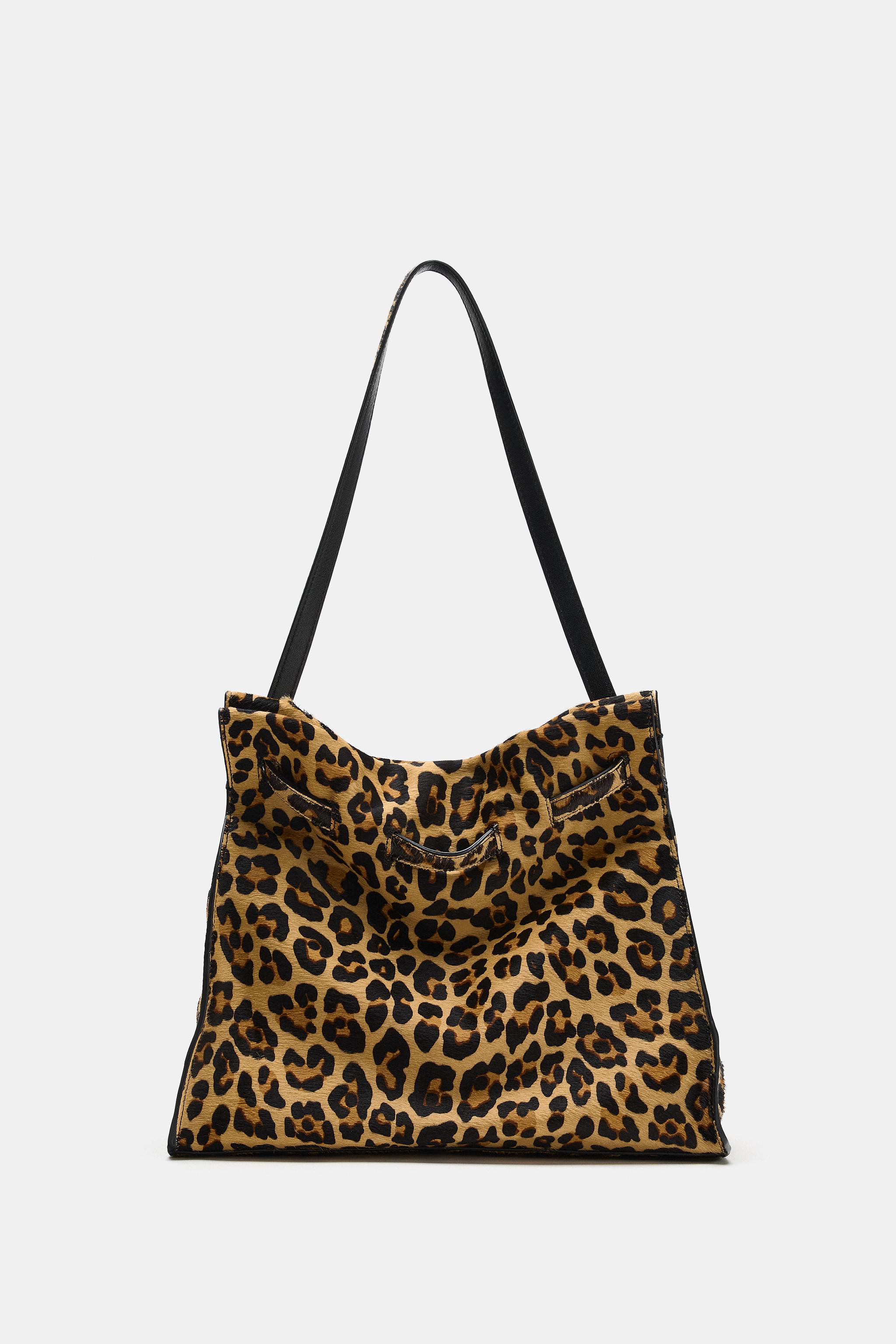 PRINTED LEATHER SHOULDER BAG