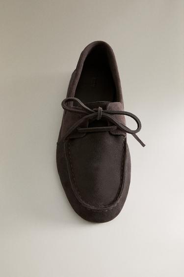 LEATHER LOAFERS - Brown by Zara - Image 4