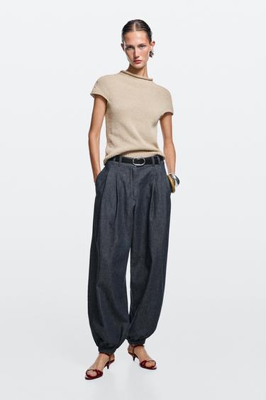 Denim balloon fit - Azul de Zara - Imagen 0