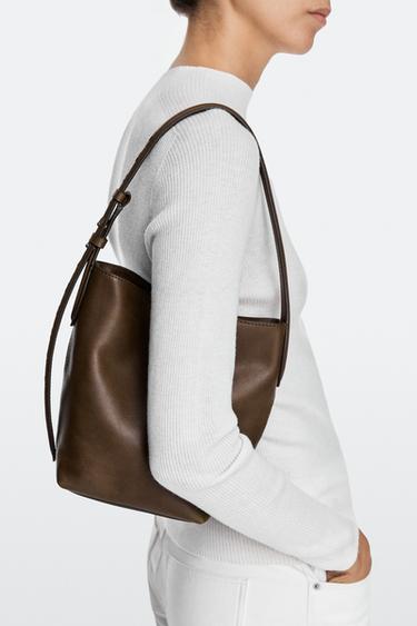 Zara Nappa leather mini bucket bag - Leather - Image 0