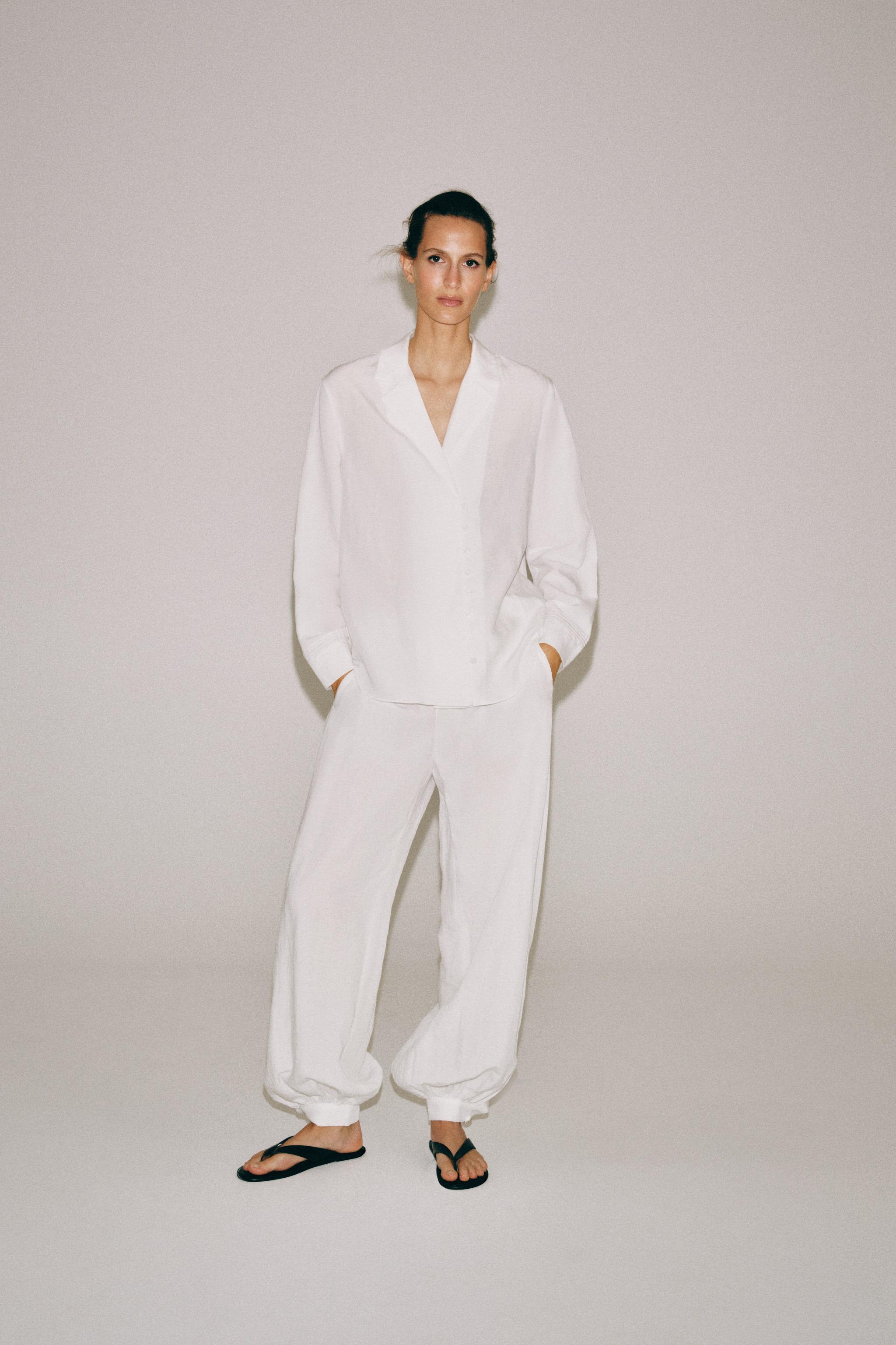 Женские рубашки Zara ZW COLLECTION BUTTON-UP SHIRT