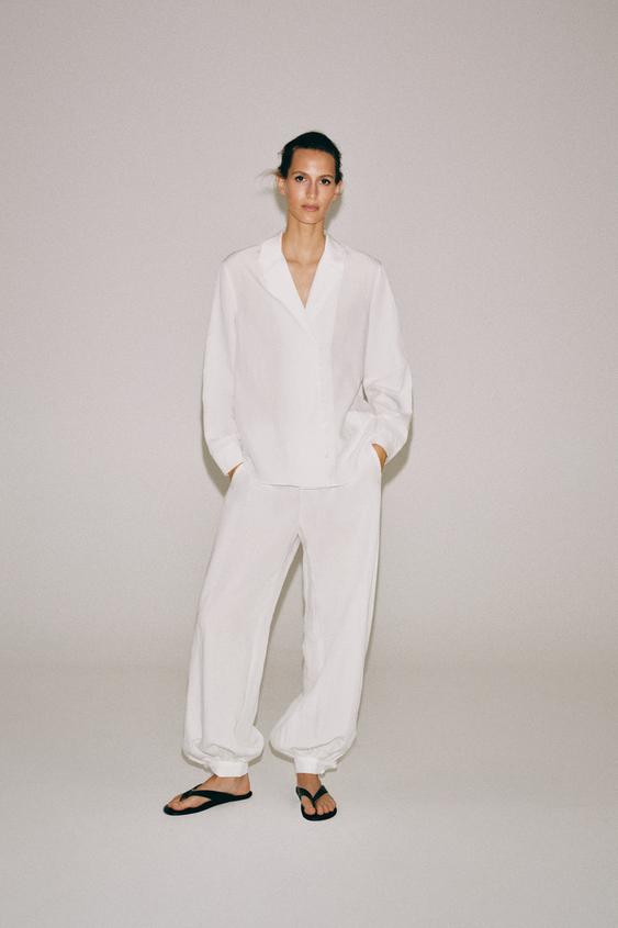 ZW COLLECTION BUTTON-UP SHIRT - White de Zara - Imagen 0