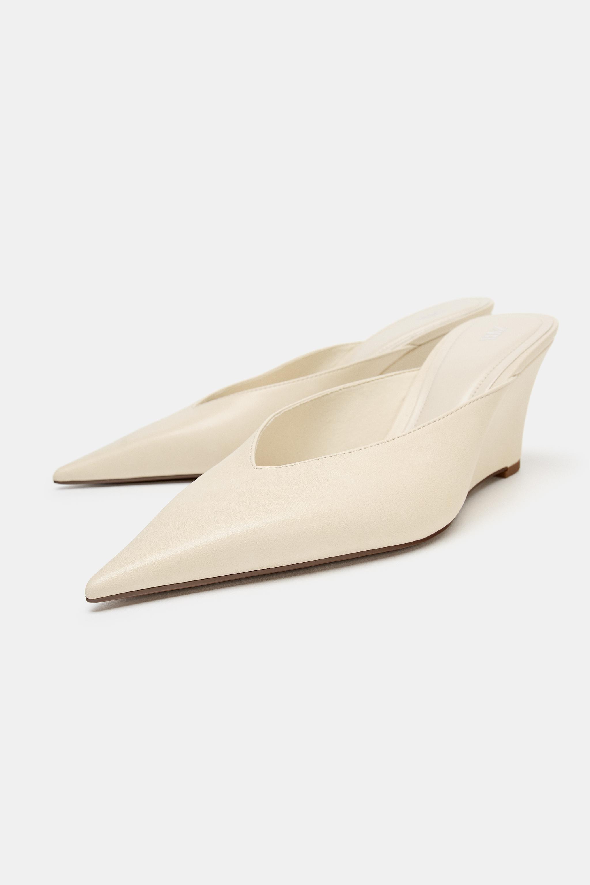 Обувь Zara SLINGBACK WEDGE SHOES — фото 4