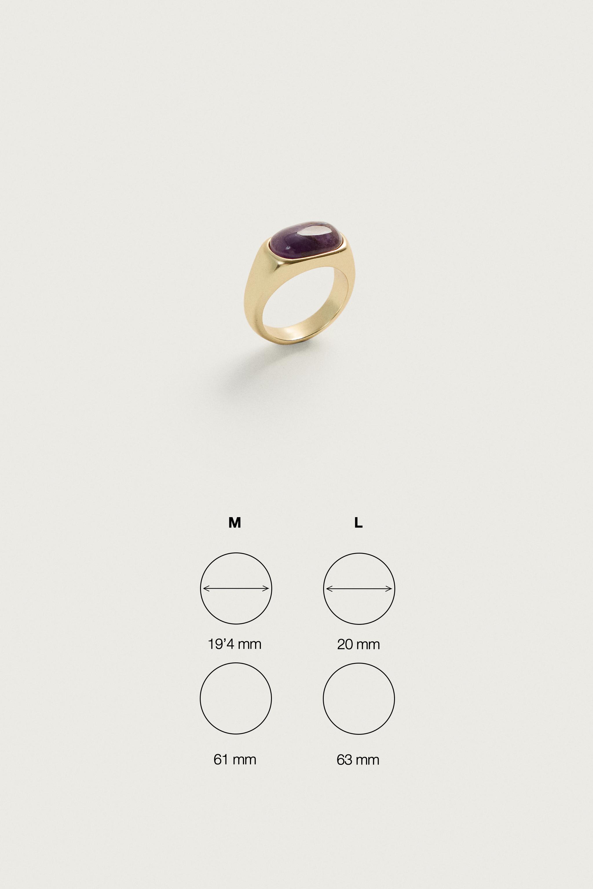 STONE SIGNET RING