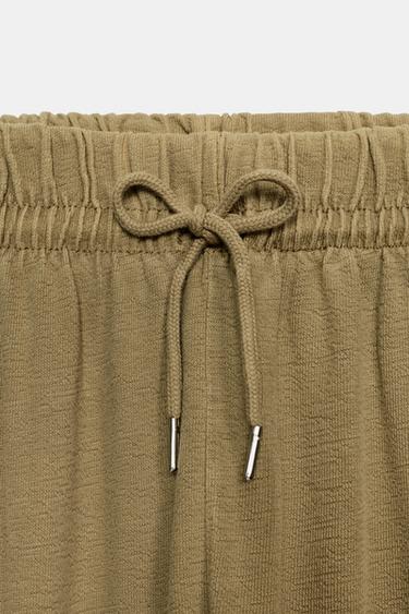 WASHED EFFECT TROUSERS - Olive green by Zara - Image 6