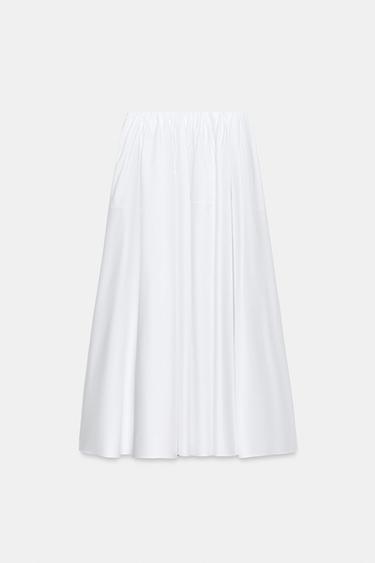 ZW COLLECTION VOLUMINOUS SKIRT - White by Zara - Image 6