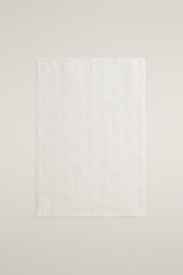 CASHMERE OPENWORK BLANKET — Oyster-white 2