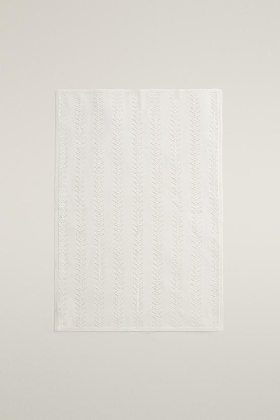 CASHMERE OPENWORK BABY blanket - Oyster-white by Zara - Image 0