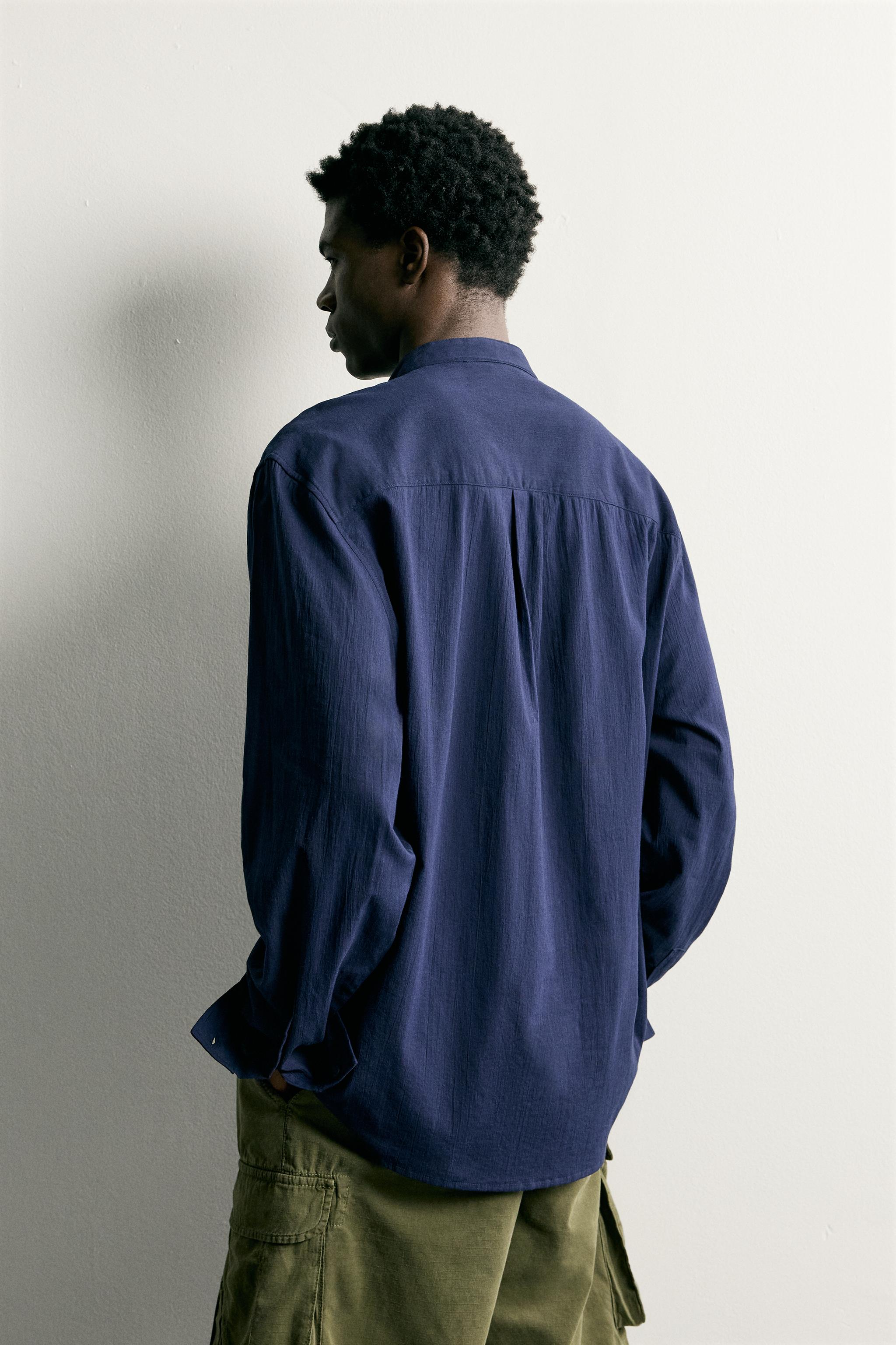 WRINKLED EFFECT POLO SHIRT
