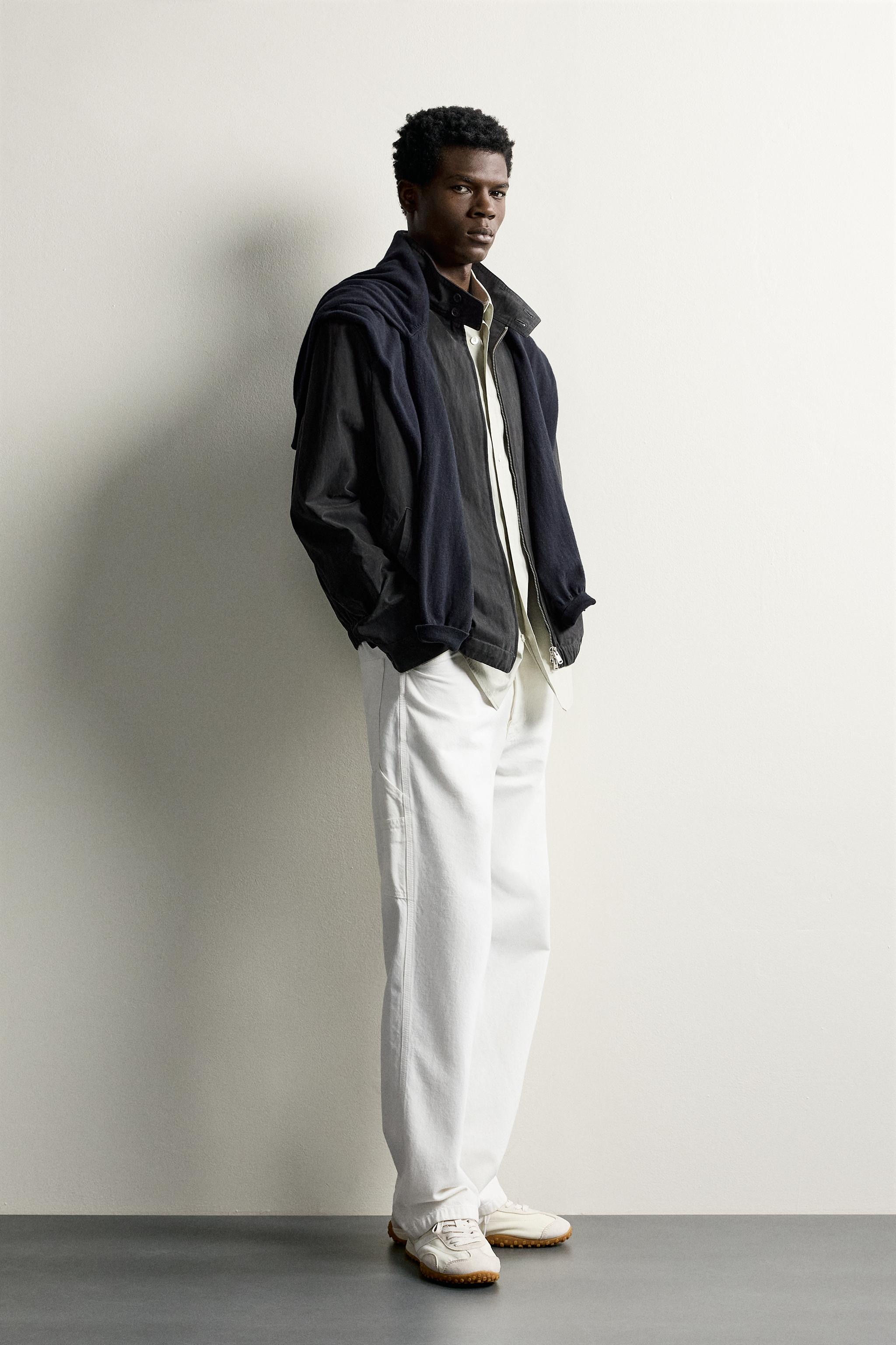 Мужские куртки Zara WASHED EFFECT REGULAR FIT JACKET — фото 4