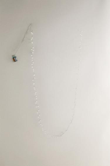 Zara CHRISTMAS LIGHT BALL GARLAND - White