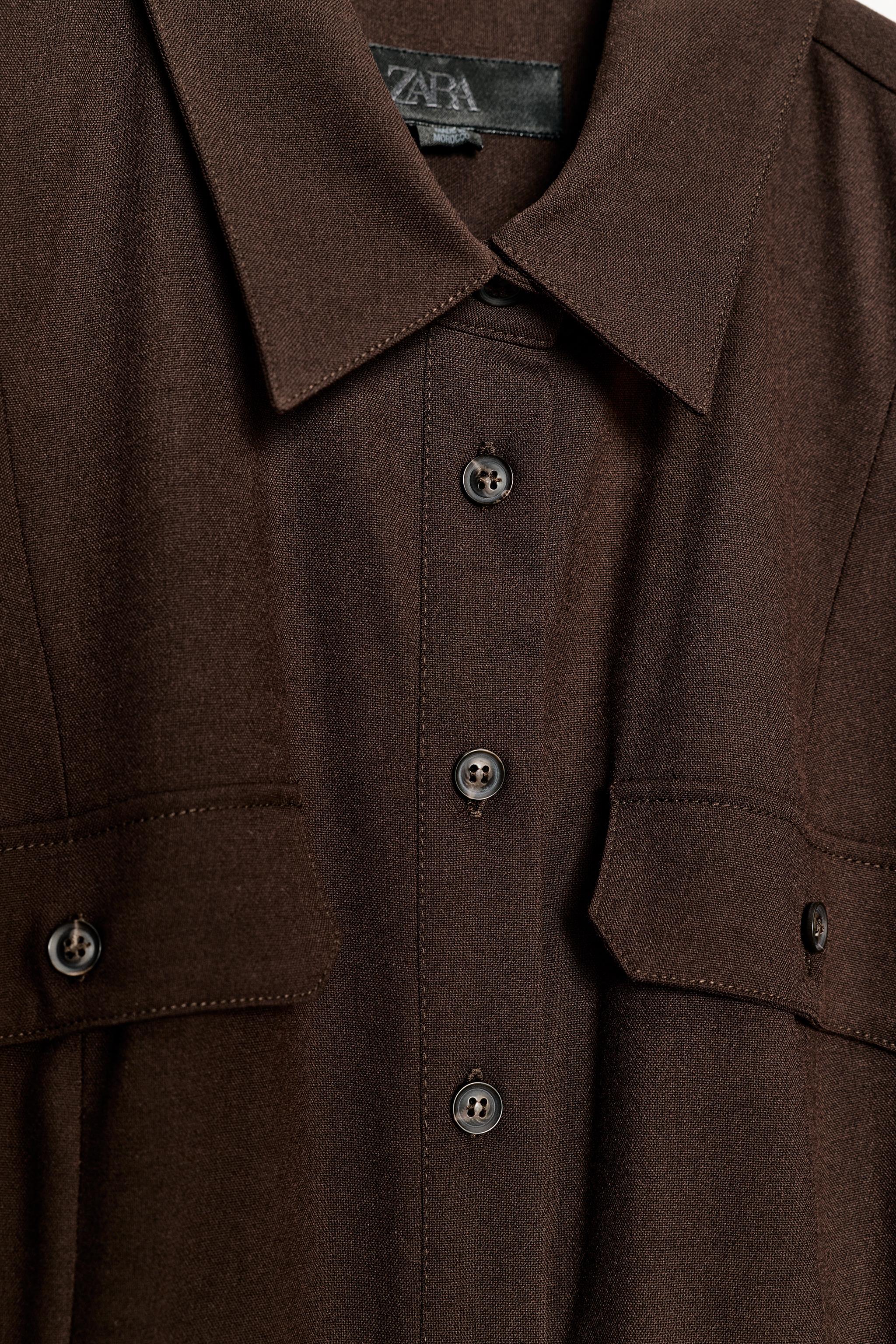 ZW COLLECTION BELTED SHIRT DRESS