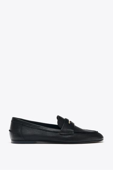 SOFT-EFFECT LOAFERS - Black by Zara - Image 0