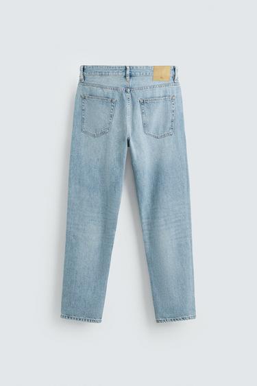 SLIM FIT TAPERED JEANS - Light blue by Zara - Image 6
