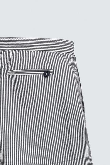 MAILLOT DE BAIN EN SEERSUCKER - Bleu marine de Zara - Image 10