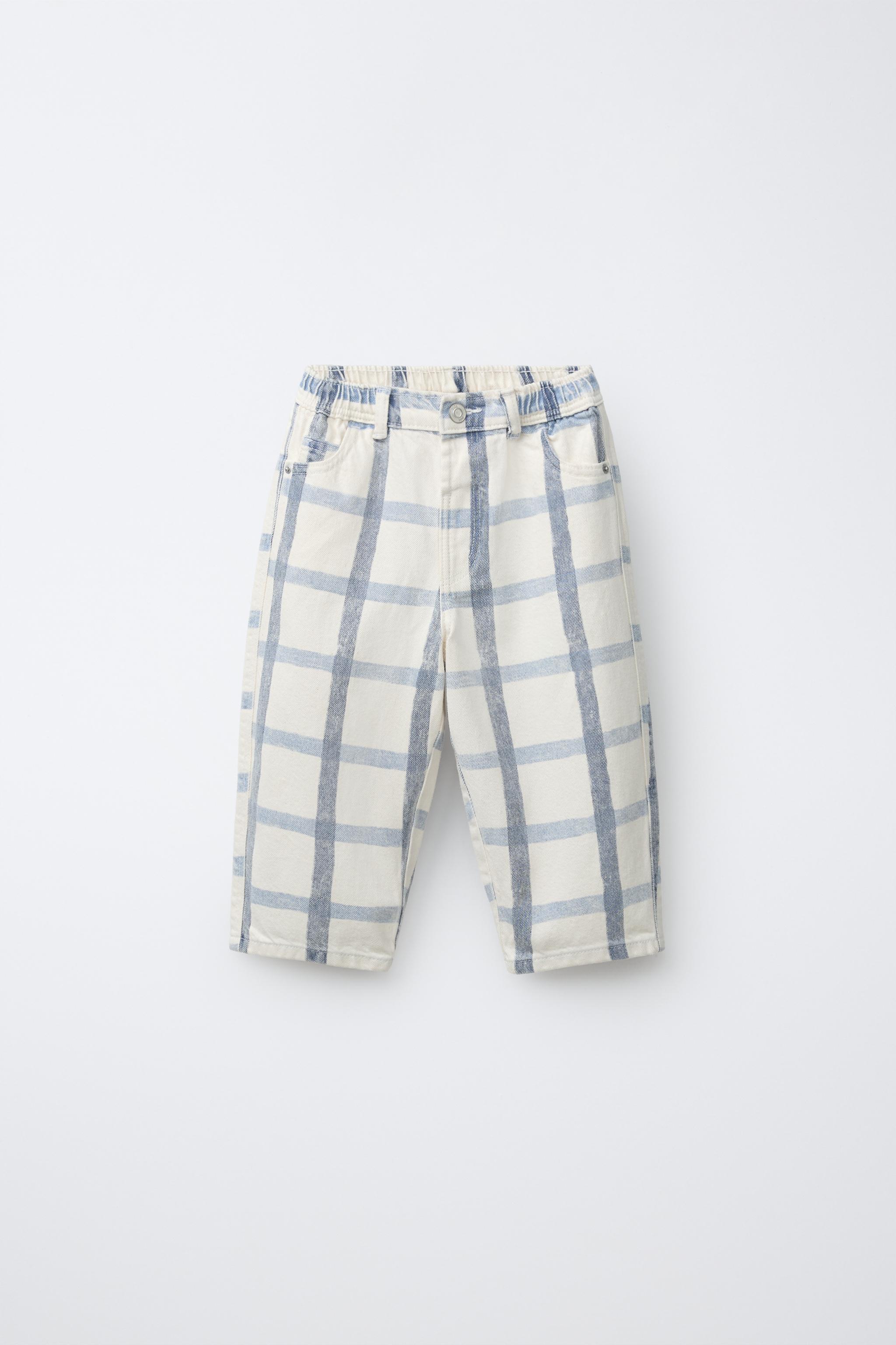 Детские брюки Zara PLAID BAGGY PANTS