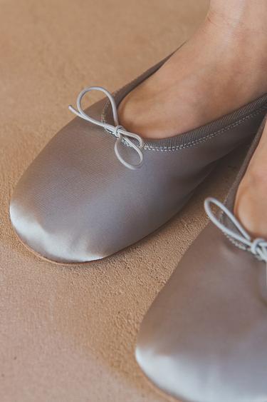 BALLERINES NŒUD ÉDITION LIMITÉE - Gris de Zara