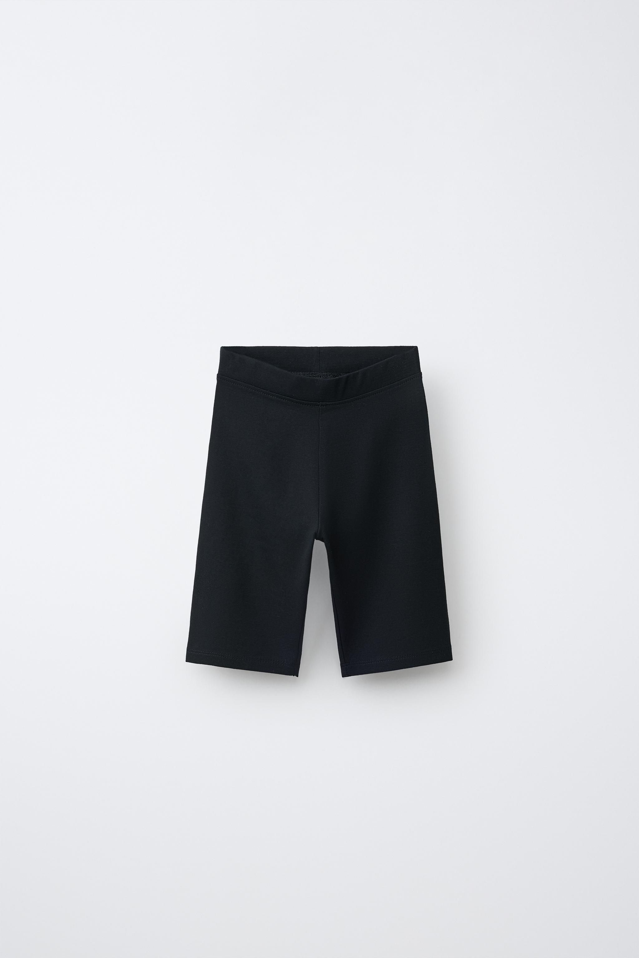 PLAIN BIKE SHORTS — Black