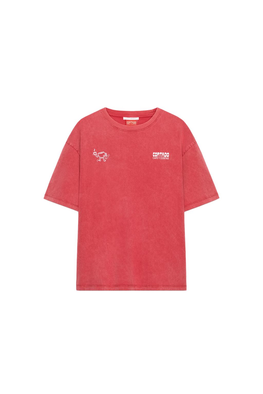 CUT PRINT WASHED EFFECT T-SHIRT - image 4