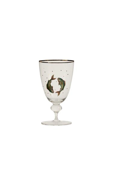 PISCES ZODIAC GLASS | MARISA BERENSON - شفاف الخاص بـ Zara