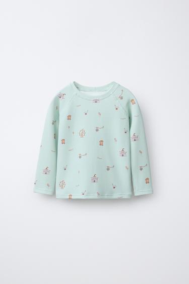 1-6 ANS/ T-SHIRT DE BAIN « CIRQUE » - Vert d'eau de Zara - Image 0
