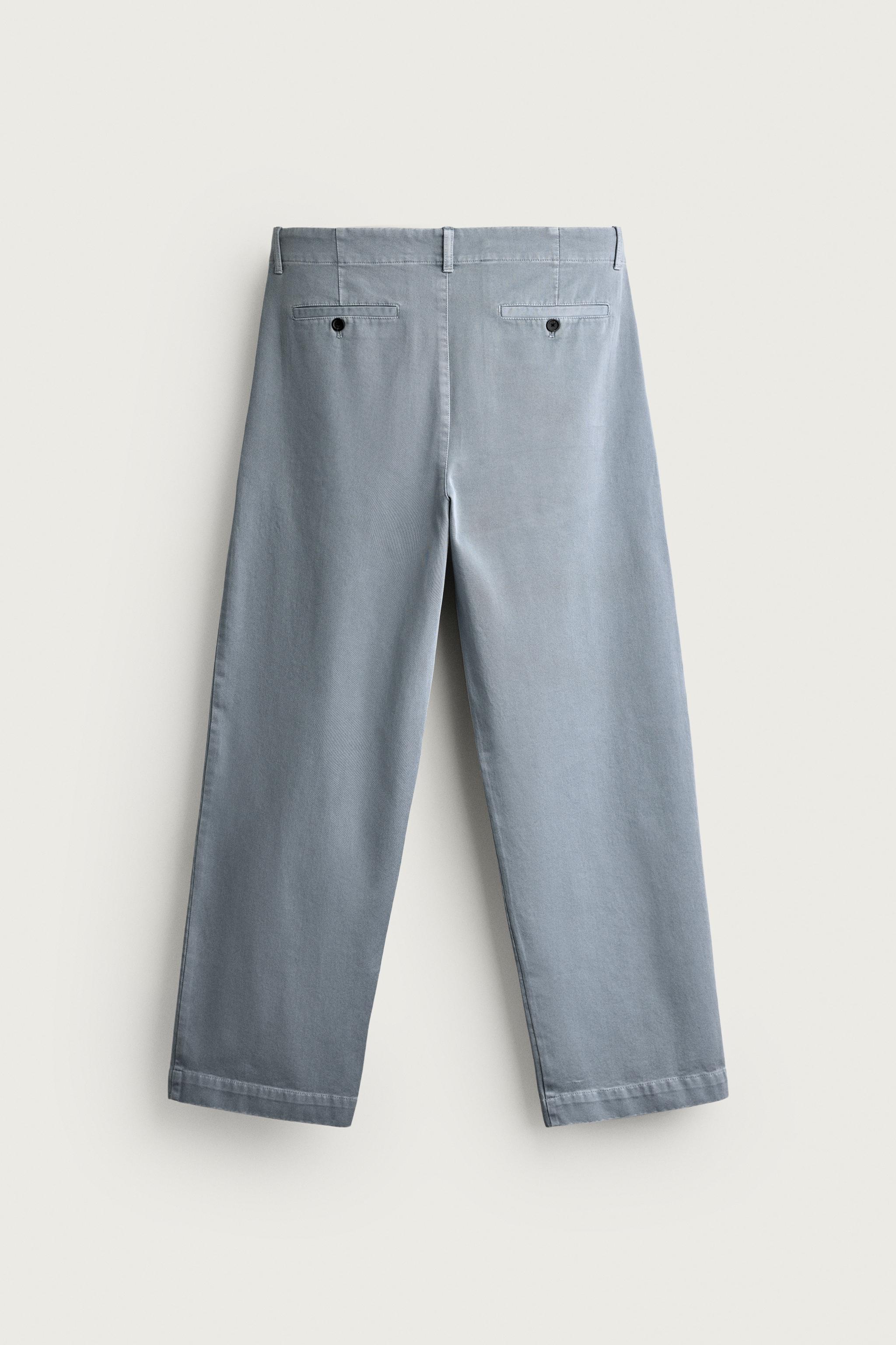 WASHED RELAXED FIT CHINO PANTS