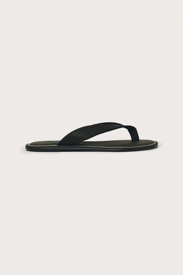 LIMITED EDITION LEATHER STRAP SANDALS — Chocolate 2