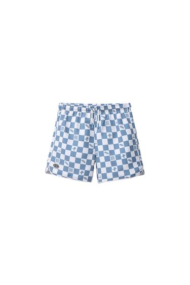 Zara 6-14 YEARS/ CHECKERBOARD LOGO SWIMSUIT - Blue