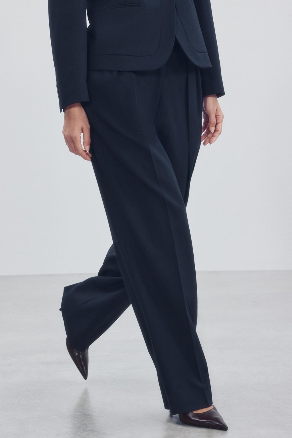 ZW COLLECTION DARTED TROUSERS