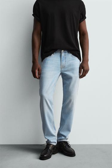 SLIM FIT JEANS - Sky blue by Zara