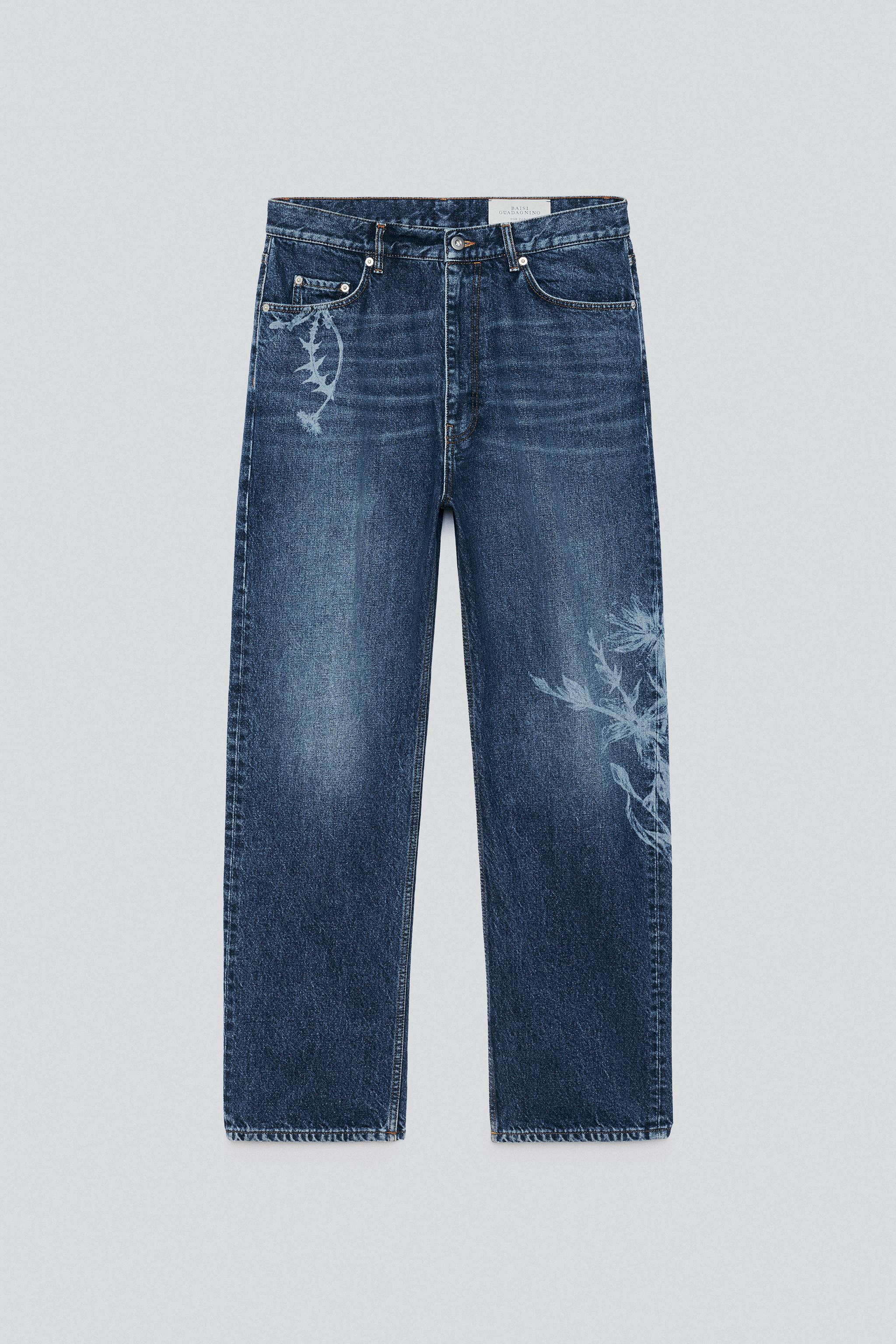 PRINTED LOOSE FIT JEANS - thumbnail 3