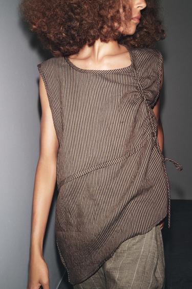 TOP غير متناسق مخطط - 178 by Zara - Image 0