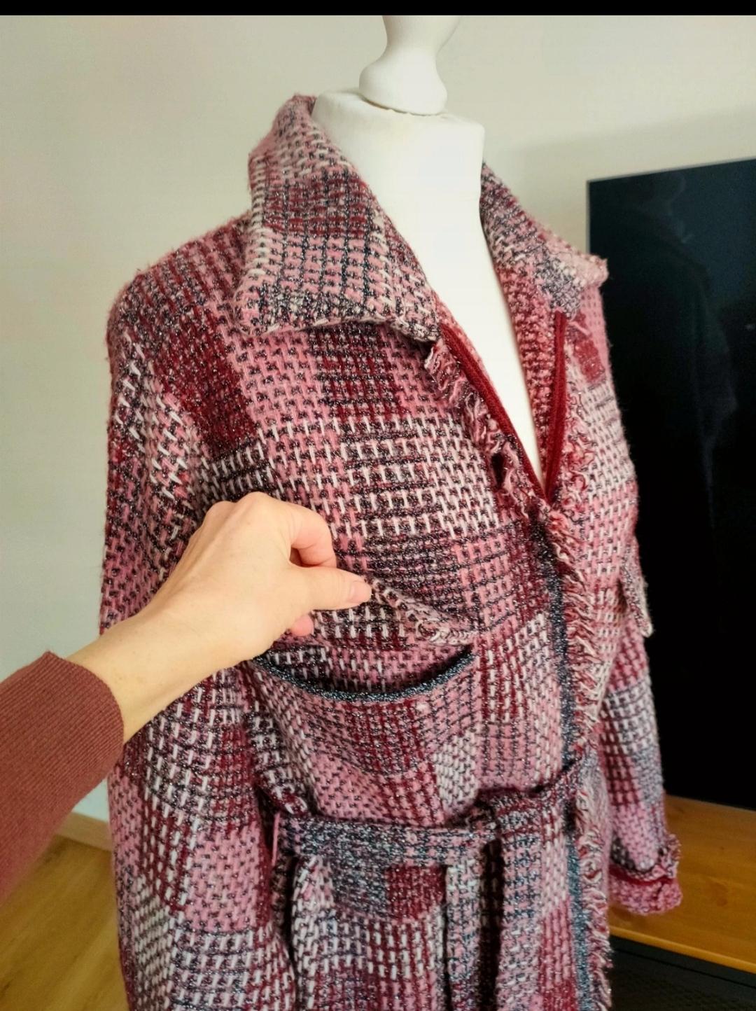 CHECK KNIT OVERSHIRT - Image 4