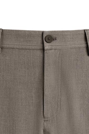 PANTALÓN ESTRUCTURA CONFORT - Tostado de Zara