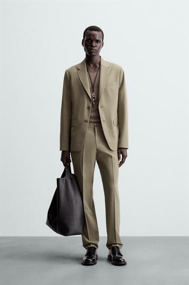 BLAZER TRAJE ESTRUCTURA - Marrón / Topo de Zara
