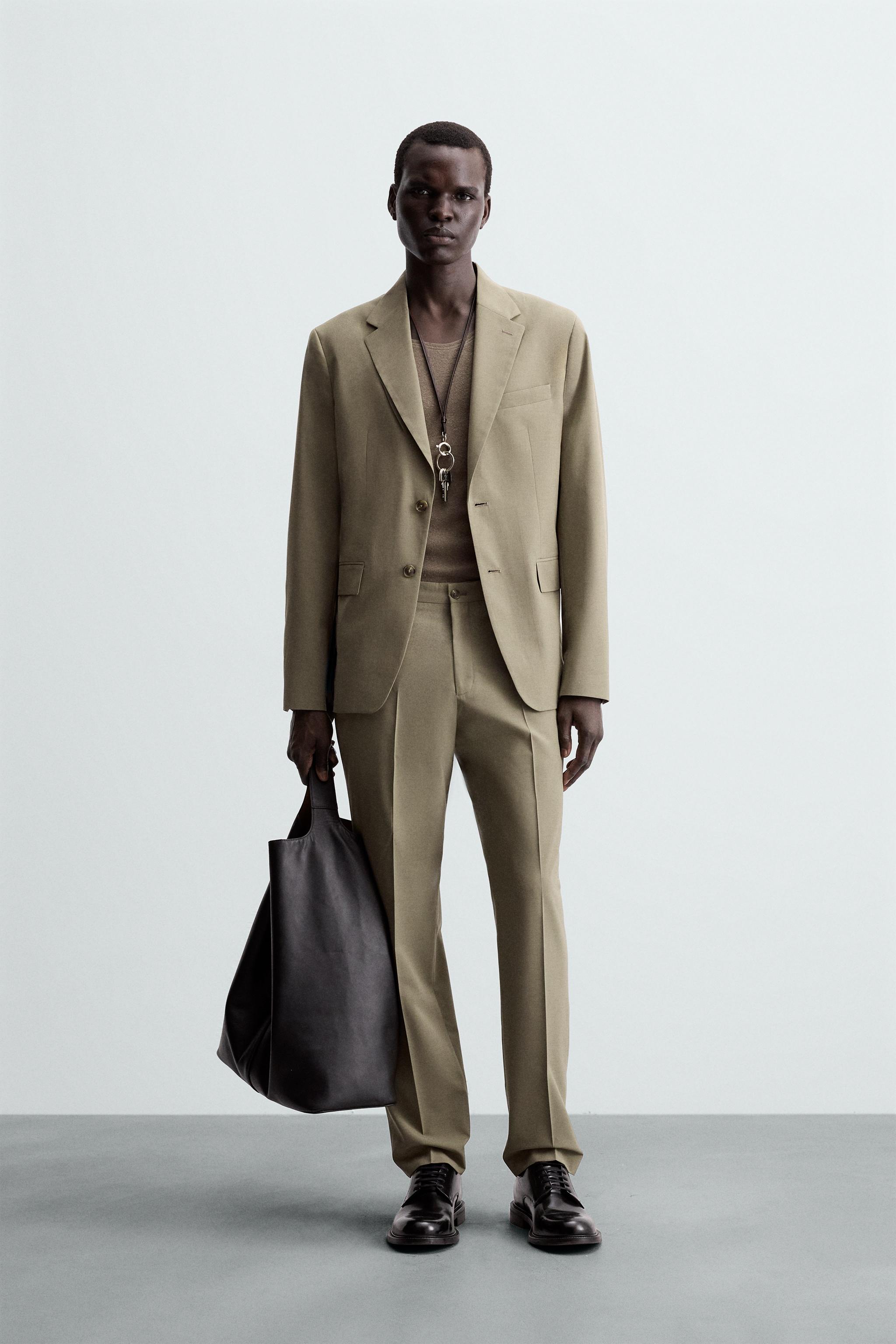 TEXTURED SUIT BLAZER