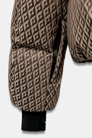 PADDED ANORAK 80% DOWN 20% FEATHER WATER-RESISTANT WINDPROOF RECCO® TECHNOLOGY SKI COLLECTION - Beige-brown by Zara - Image 10