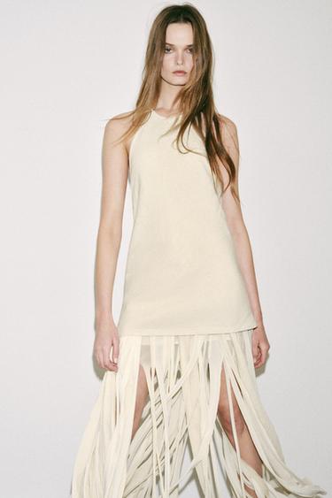 ZW COLLECTION COMBINED DRESS - Sand by Zara - Image 5